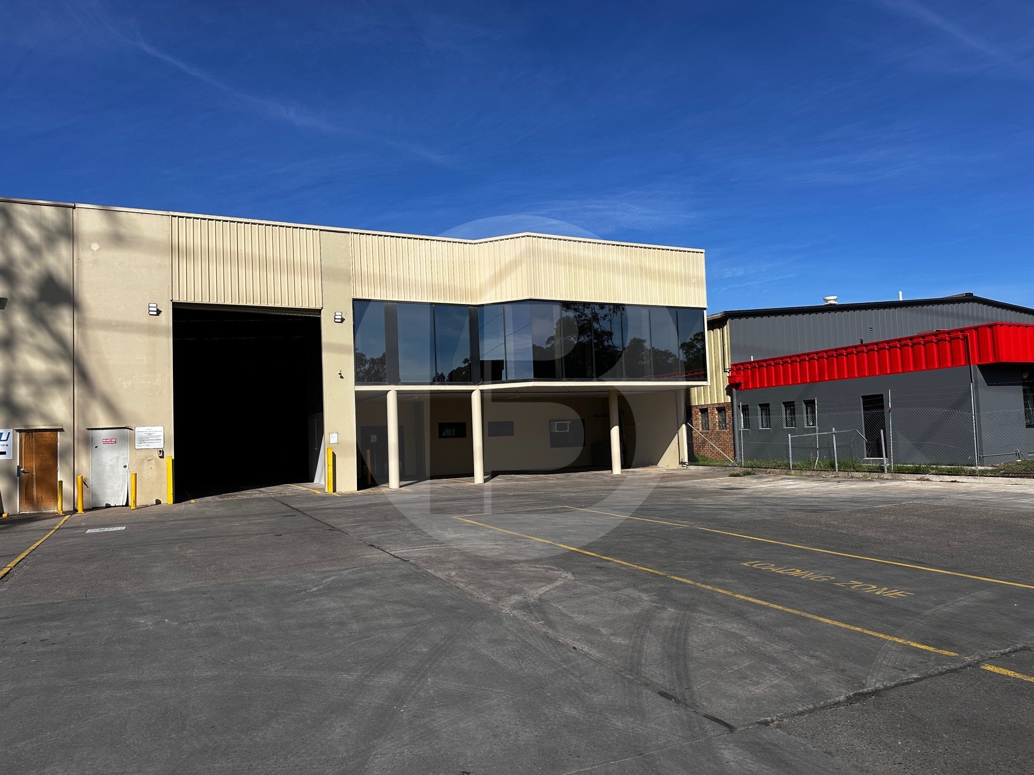 Excellent truck access and turning areas.