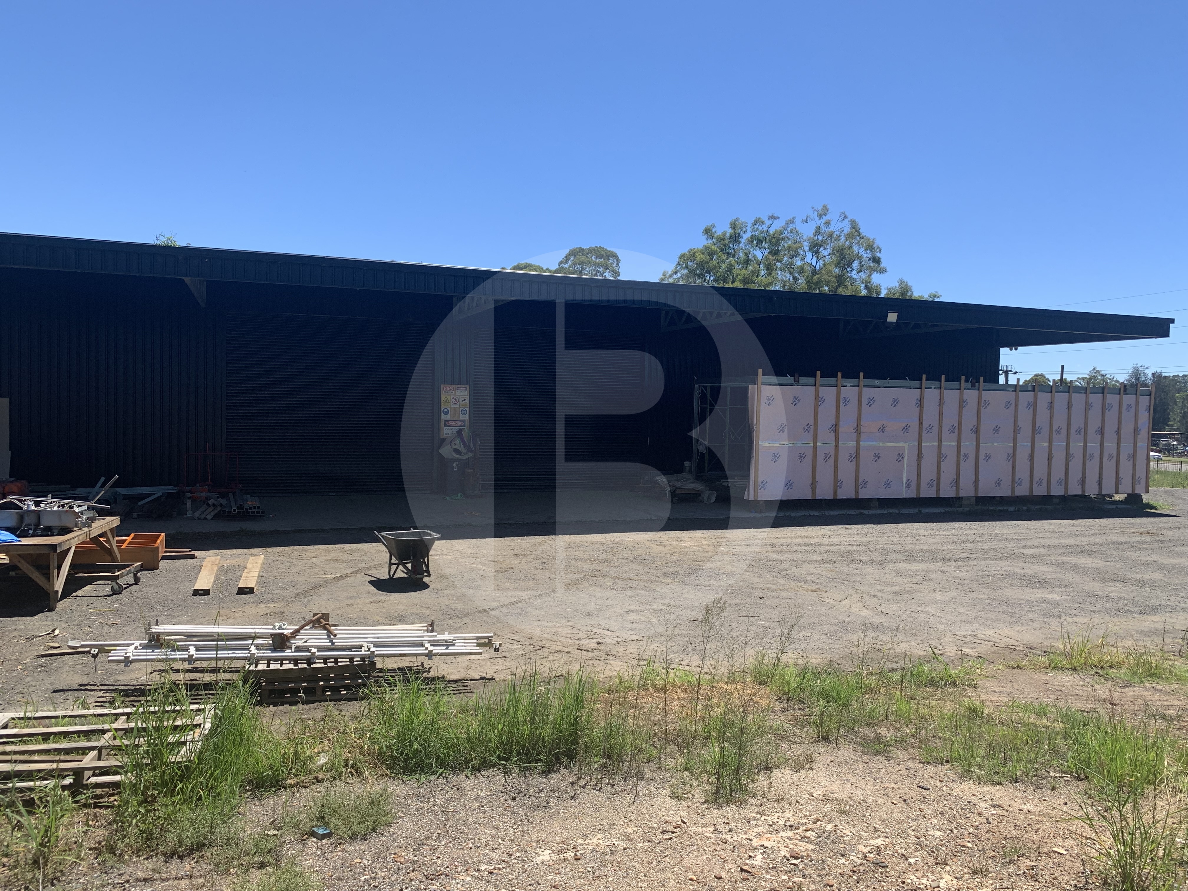 HIGH CLEARANCE SHED WITH AWNING AND EXCESS LAND HIGH CLEARANCE SHED WITH AWNING AND EXCESS LAND